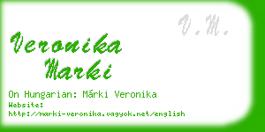 veronika marki business card